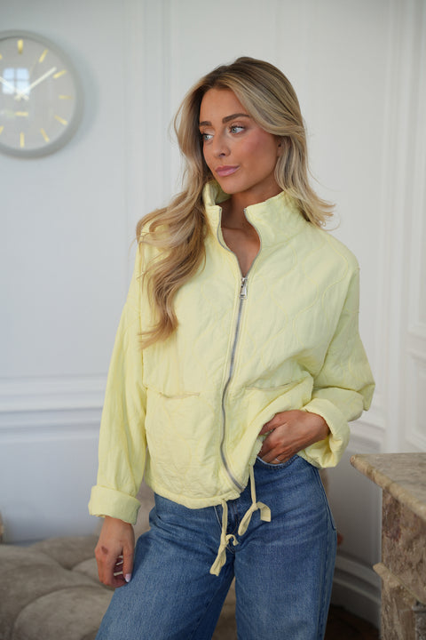Tressia jaune - Veste zippée