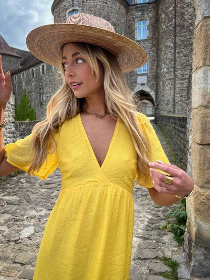 Lisyane jaune - Robe longue