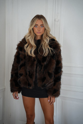 Magla chocolat - Manteau fourrure