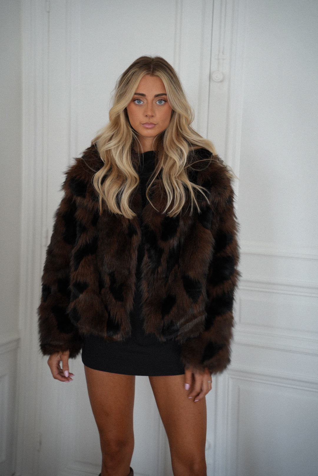 Magla chocolat - Manteau fourrure