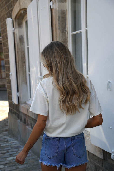 Mony blanc - T-shirt imprimé