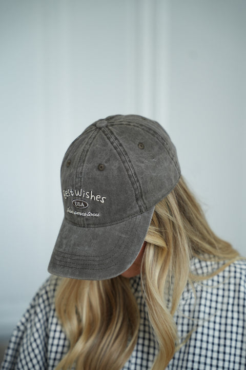 May taupe - Casquette brodée