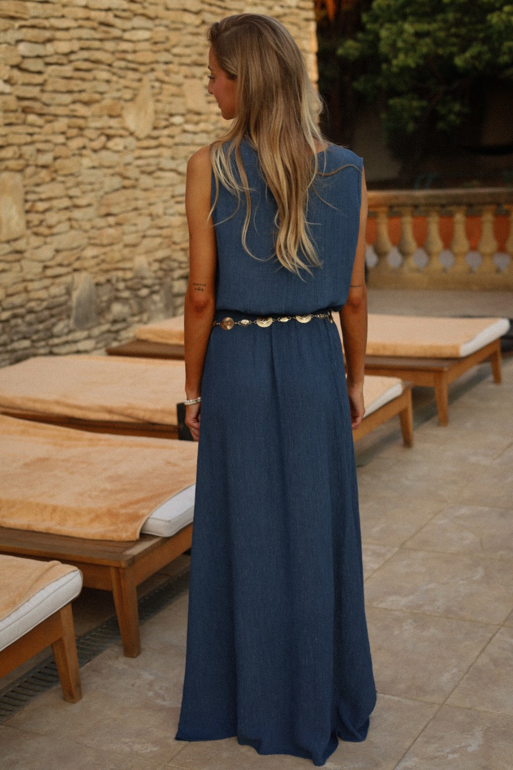 Elize bleu nuit - Ensemble jupe/top
