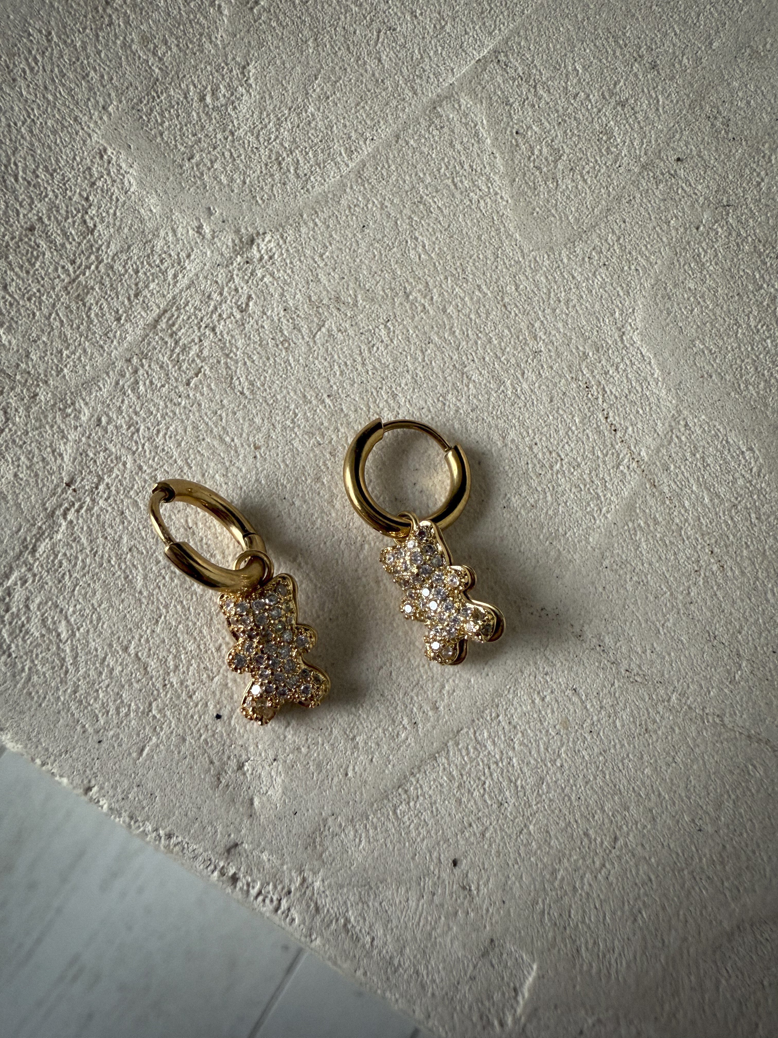 Travy dorées - Boucles d’oreilles acier