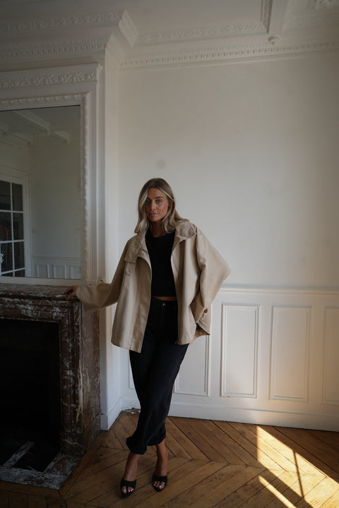 Colla beige - Veste trench