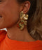 Béa dorées - Boucles d’oreilles acier