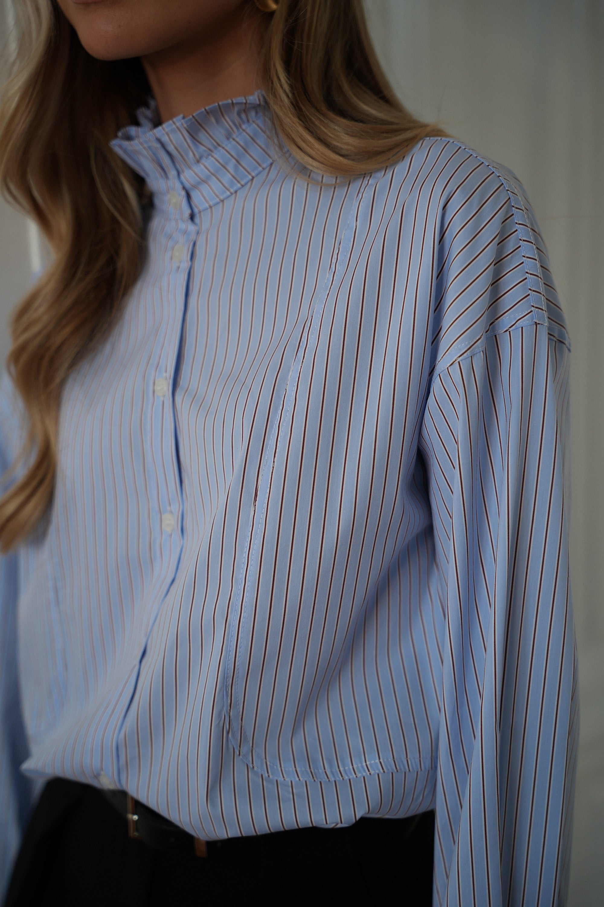 Evane bleue - Chemise ample