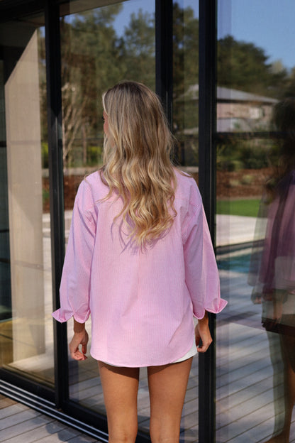 Maelys rose - Chemise brodée