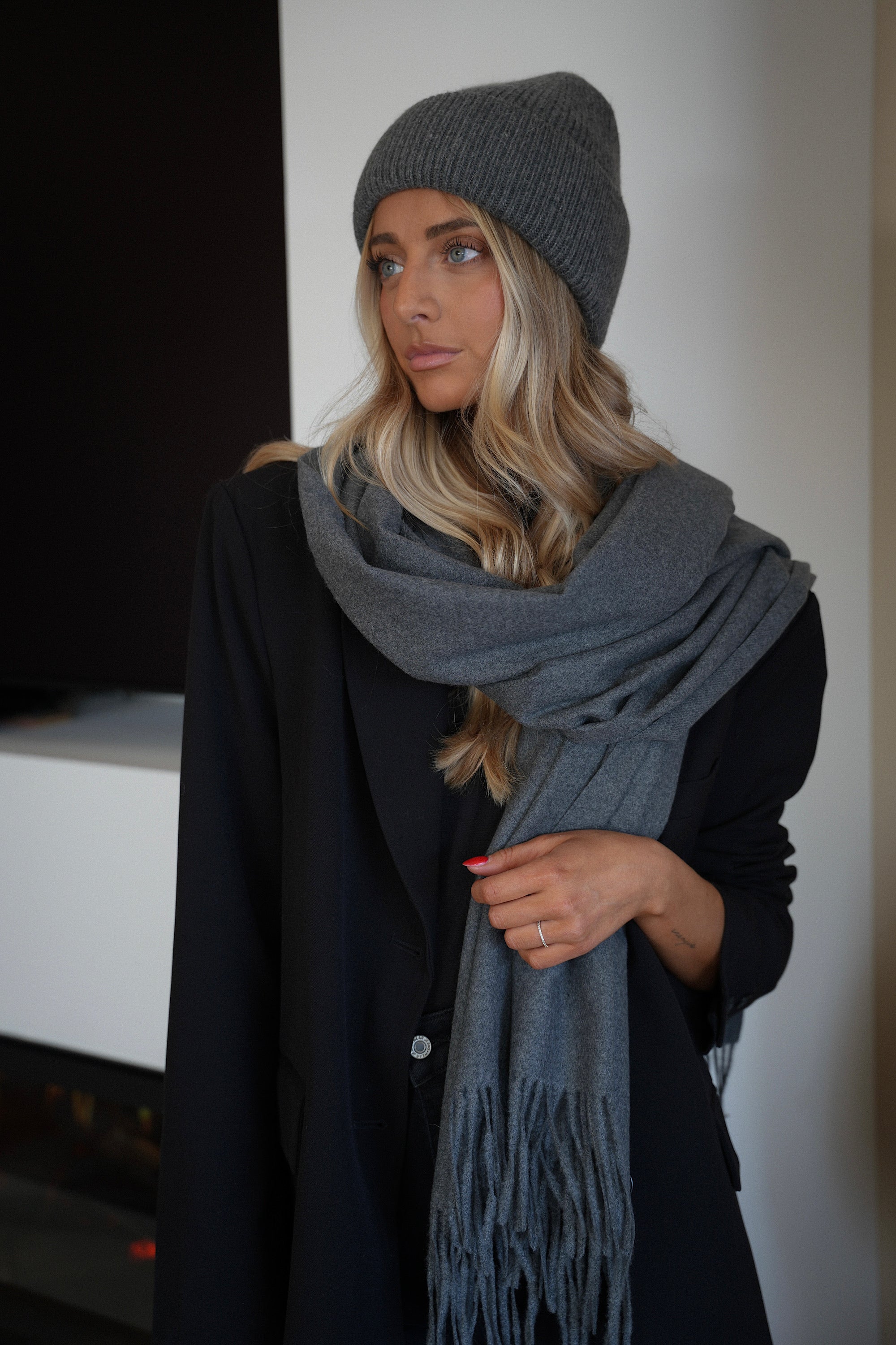 Capucine grise - Écharpe douce