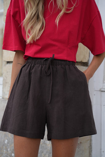 Gladys chocolat - Short bermuda