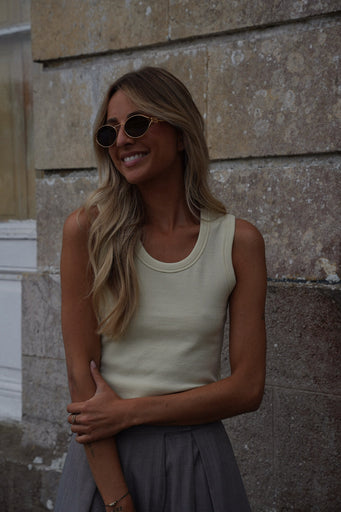 Maya jaune - Top sans manches
