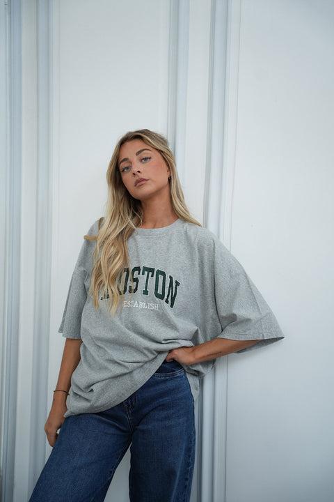 Lino gris - T-shirt brodé