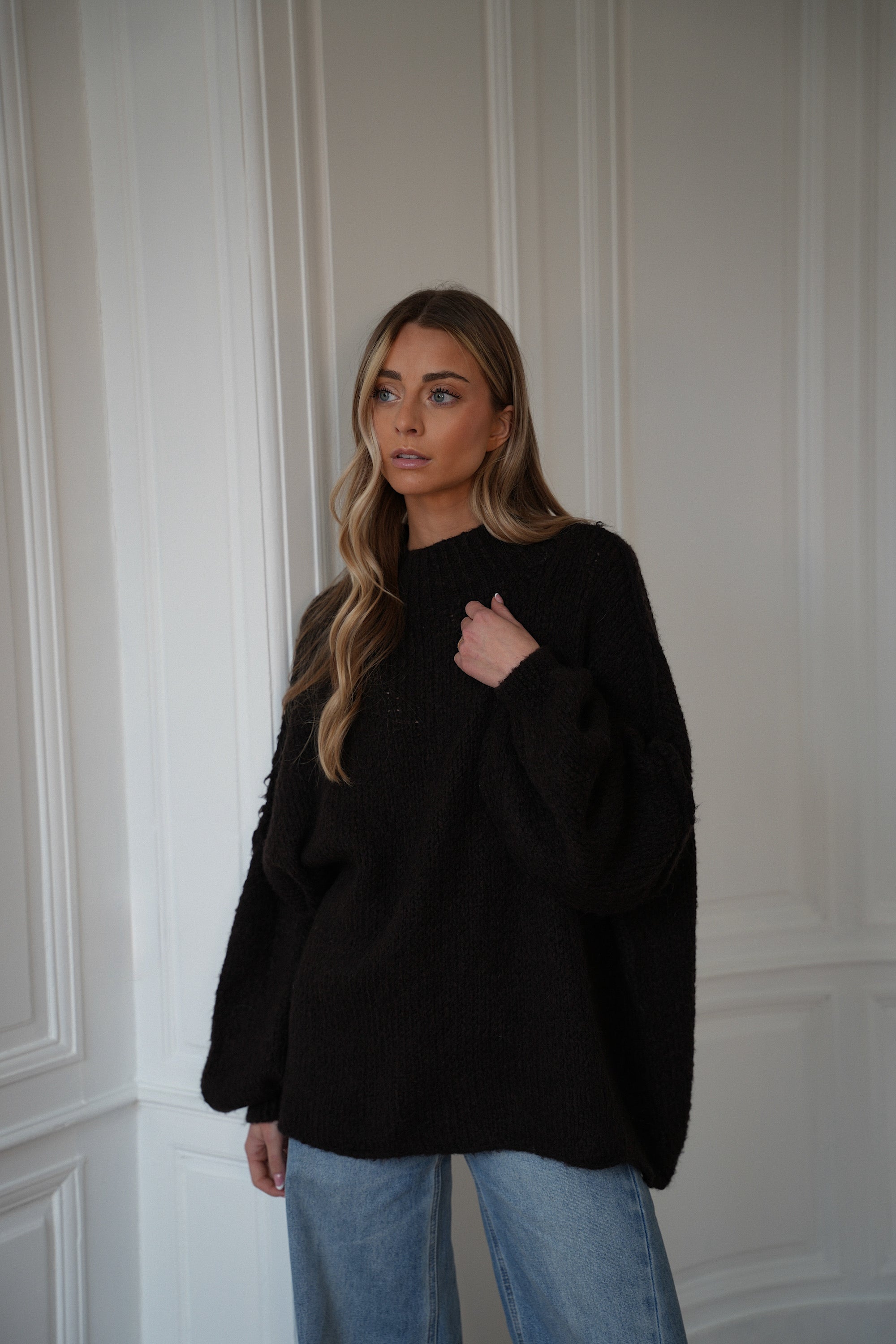 Liliane chocolat - Pull ample