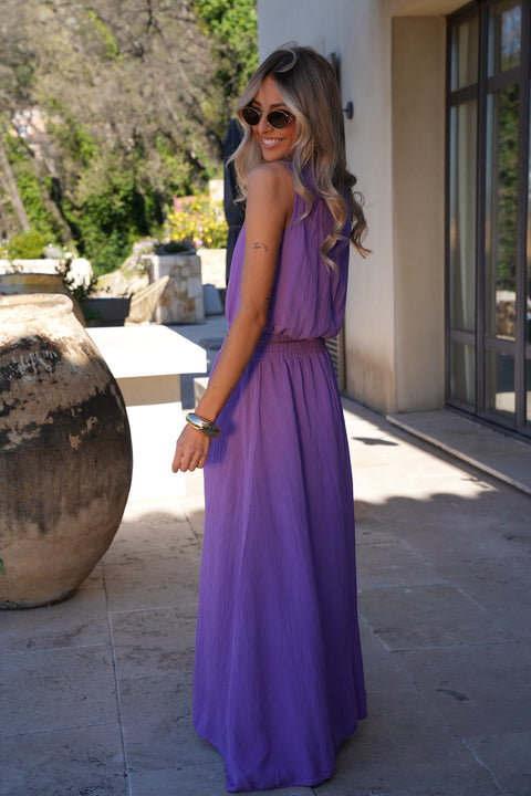 Elize violet - Ensemble jupe/top