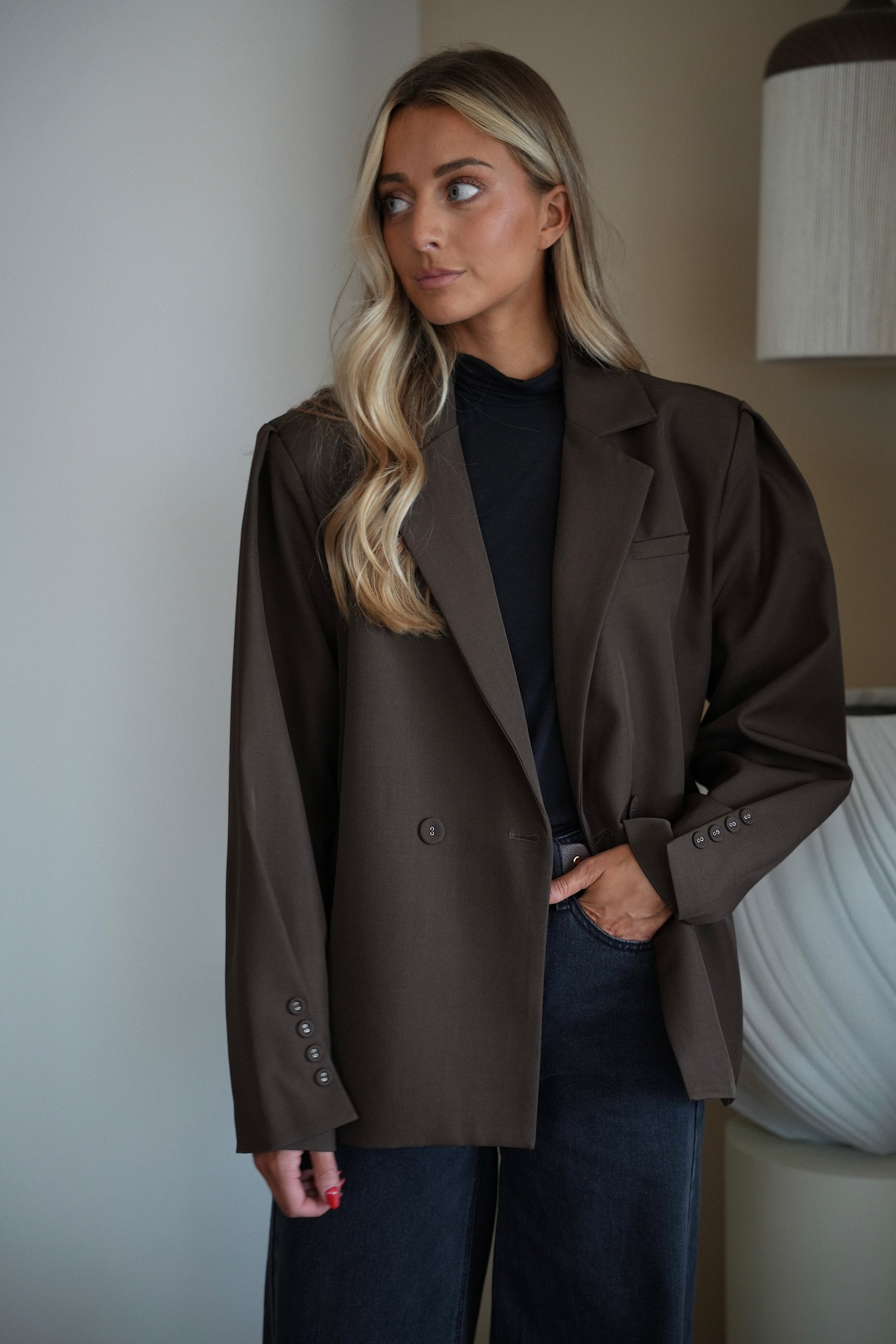 Dorothée chocolat - Veste blazer