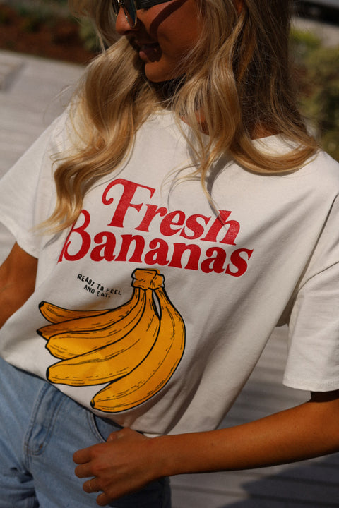 Dan blanc - T-shirt bananes