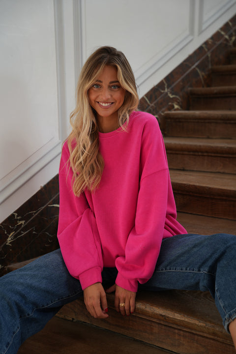 Izac rose - Sweat-shirt ample