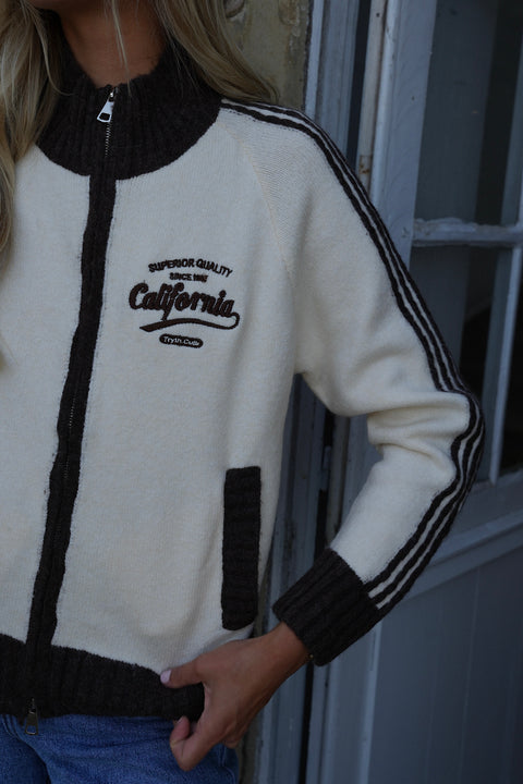 California beige - Gilet zippé