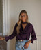 Sandra prune - Blouse fluide