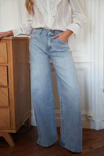 Charlotte bleu - Jean à paillettes