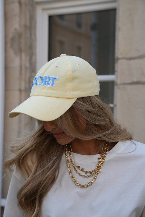 Roby jaune - Casquette brodée
