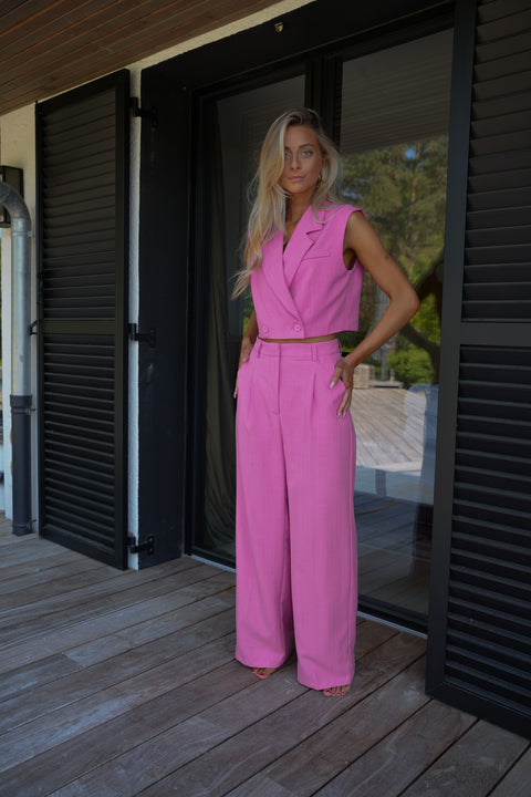 Zoé rose - Ensemble tailleur