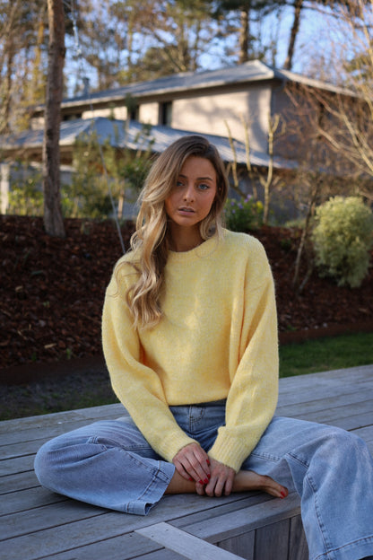 Leny jaune - Pull doux