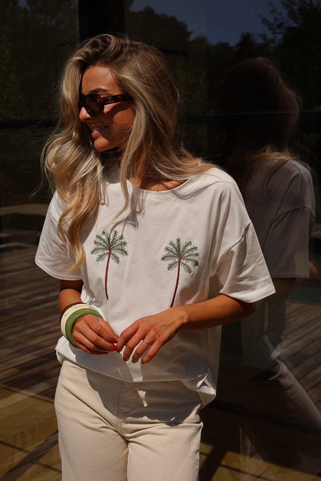 Conor blanc - T-shirt brodé