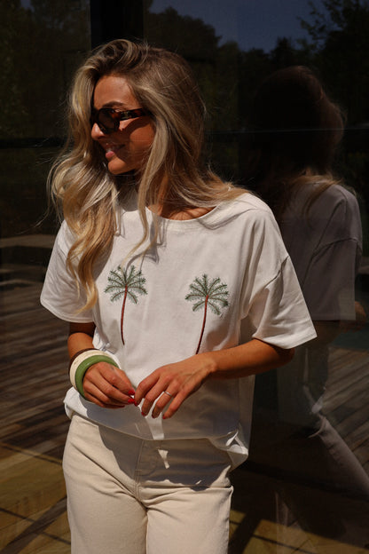 Conor blanc - T-shirt brodé