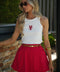 Océane rouge - Jupe short