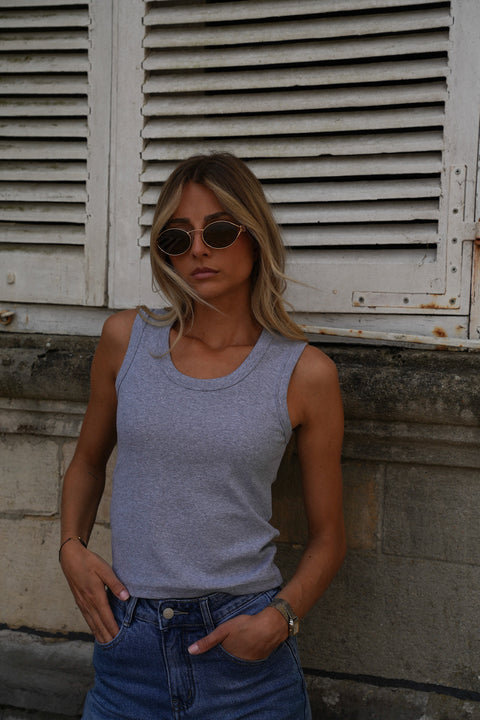Maya gris - Top sans manches