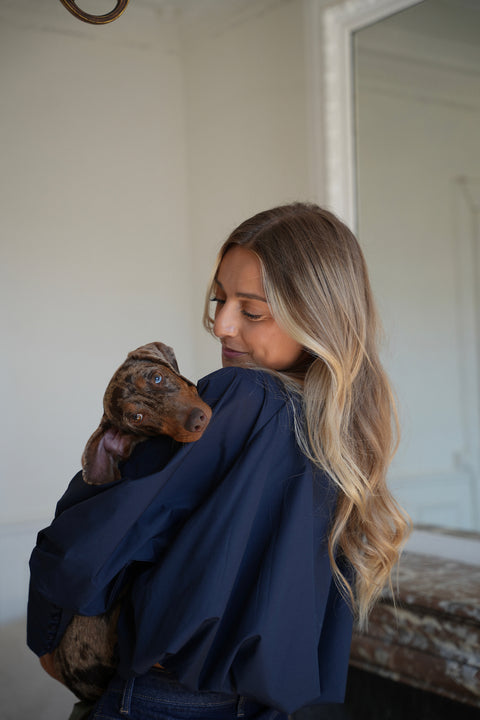 Alice marine - Blouse ballon