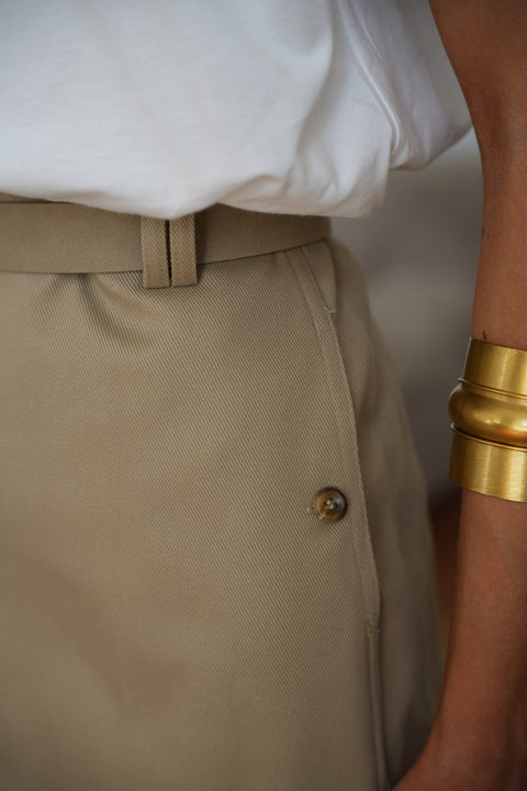 Alissa beige - Jupe courte