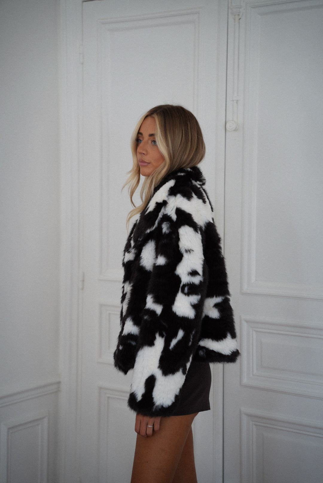 Jaelle chocolat - Manteau fourrure