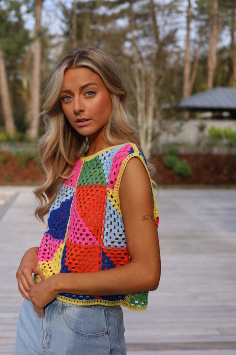 Marga coloré - Top crochet