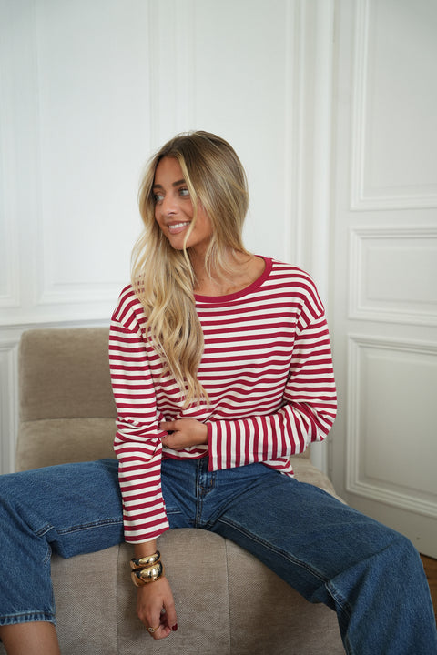 Ariana rouge - Top manches longues