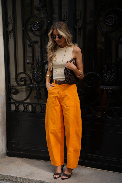 Jay orange - Pantalon ballon
