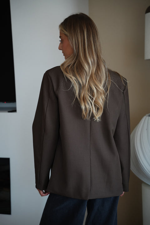 Dorothée chocolat - Veste blazer