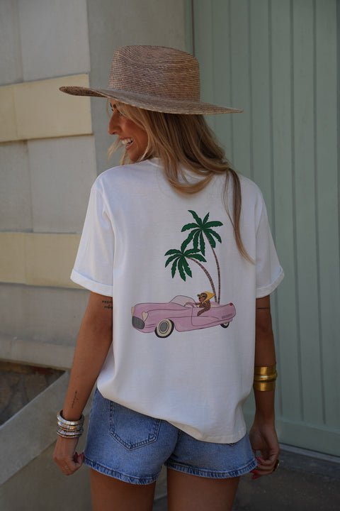 Leane blanc - T-shirt imprimé