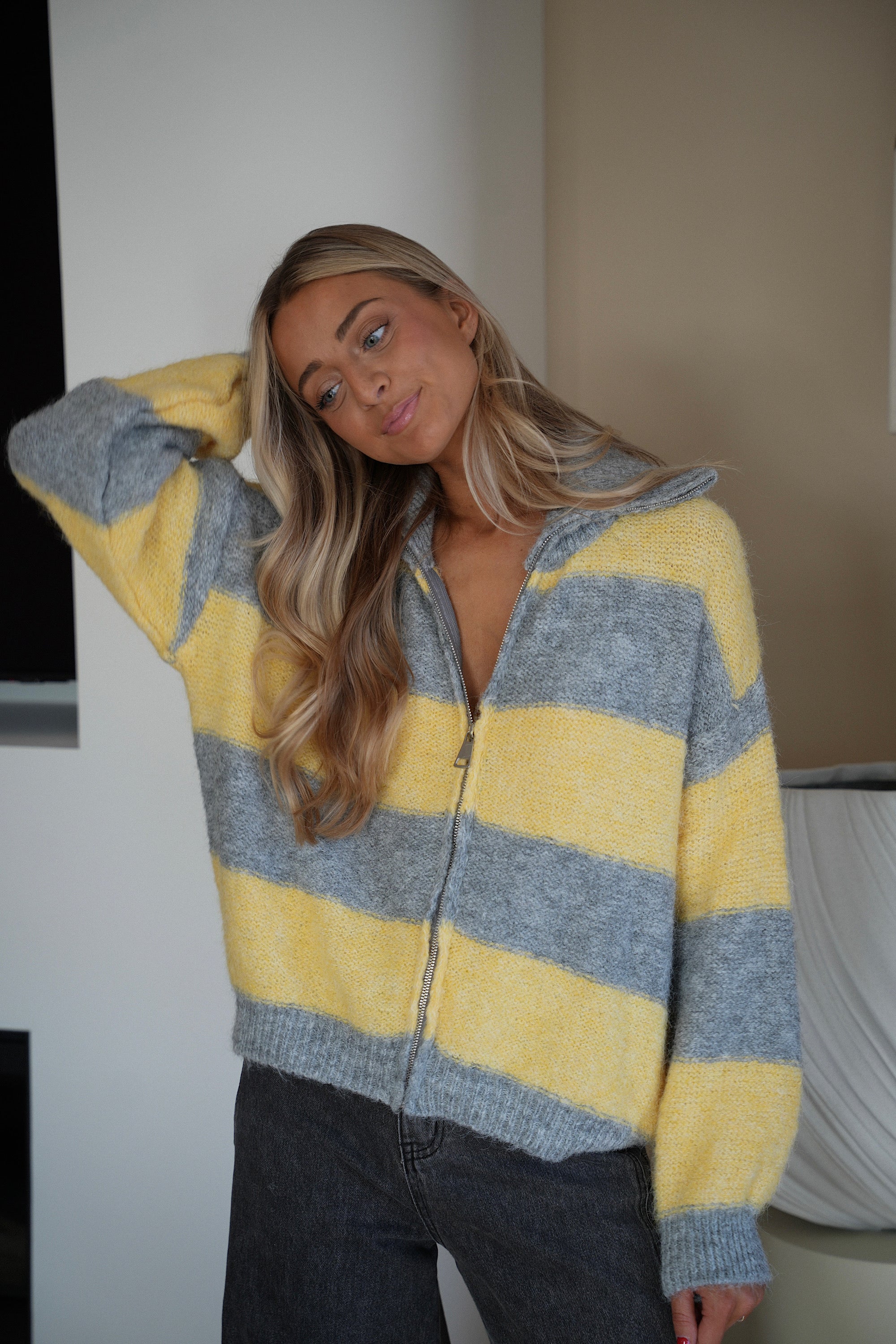 Dory jaune - Gilet zippé