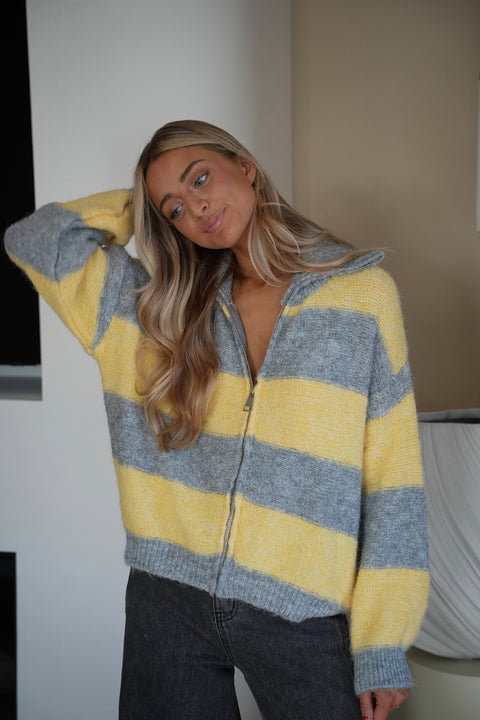 Dory jaune - Gilet zippé