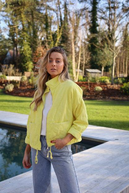 Victoria jaune - Veste zippée