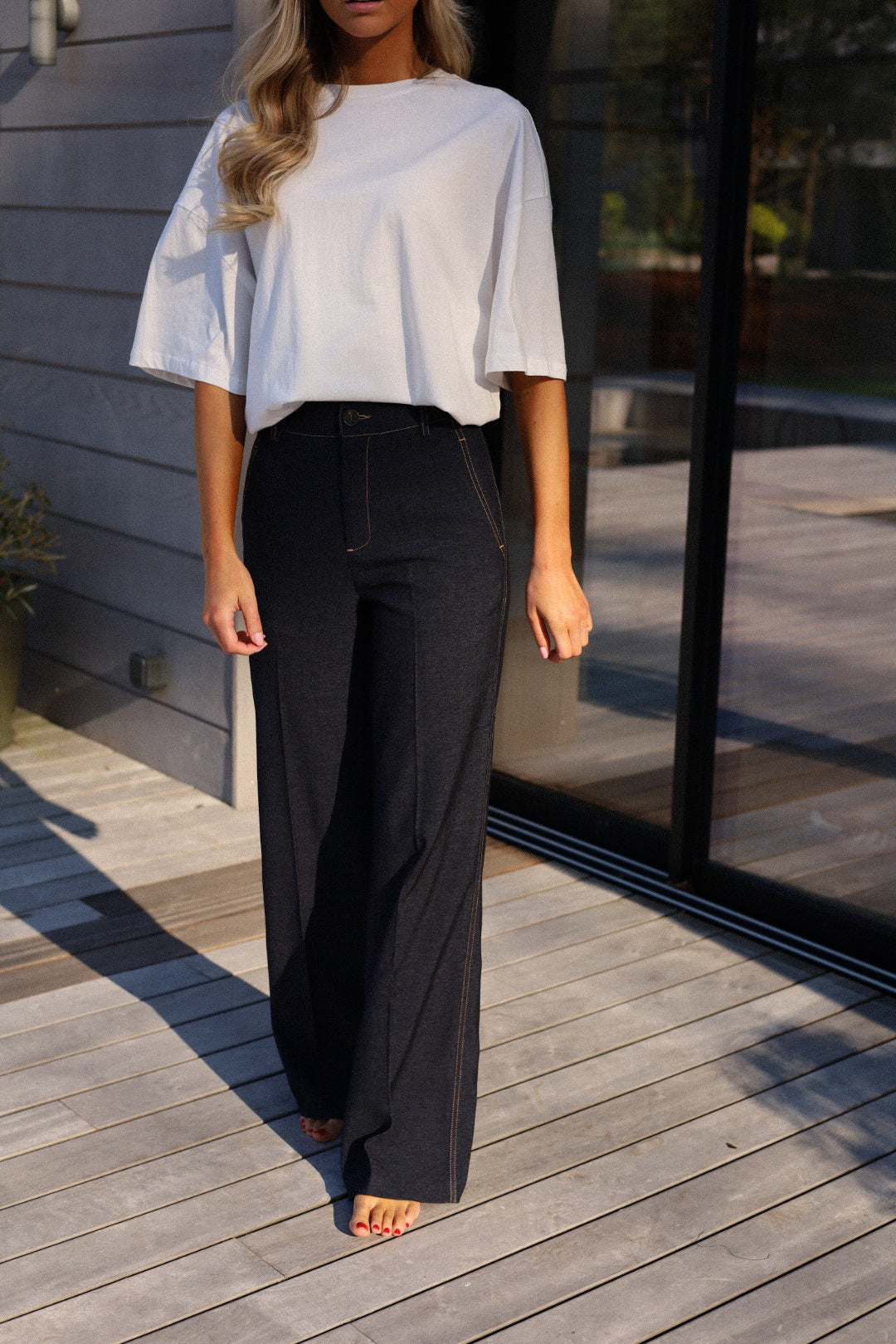 Pia brut - Pantalon droit
