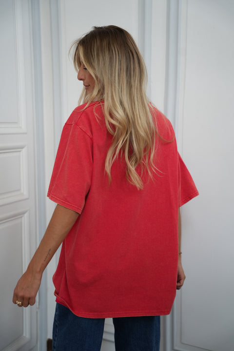 Apolline rouge - T-shirt ample