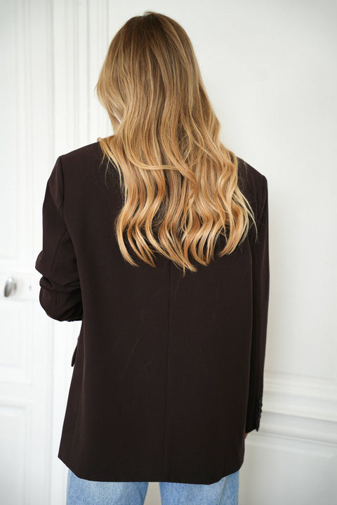 Cloé chocolat - Veste blazer