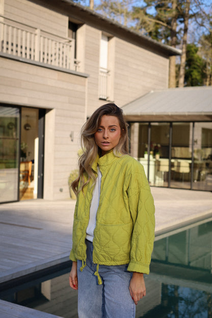 Victoria olive - Veste zippée