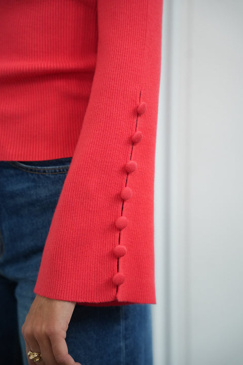 Chelsea rouge - Pull fin