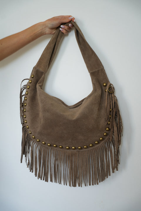 Kassandra taupe - Sac en cuir