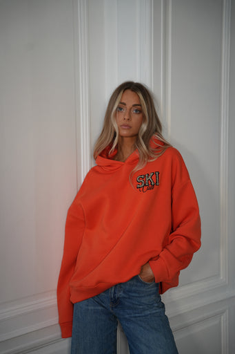 Léo orange - Sweat-shirt brodé