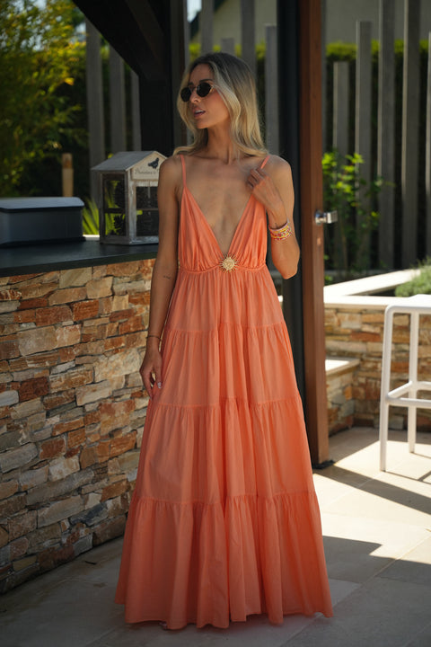 Filipa orange - Robe soleil